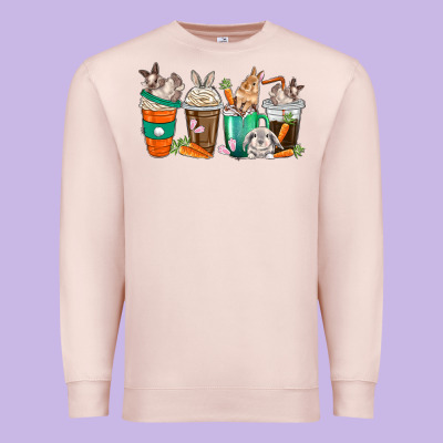 Premium Sweatshirt rabbit coffee cups