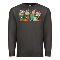Smoke rabbit coffee cups Premium Sweatshirt - texasbilliewilder