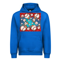 Cobalt baseball paisley and jean pattern Urban Hoodie - JahusDesignShop