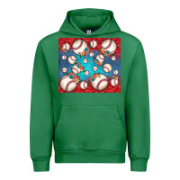 Emerald baseball paisley and jean pattern Urban Hoodie - JahusDesignShop