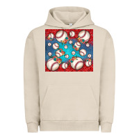 Pigment French Oak baseball paisley and jean pattern Urban Hoodie - JahusDesignShop
