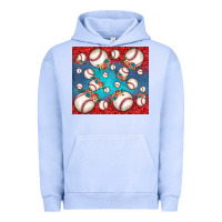 Pigment Grape Ice baseball paisley and jean pattern Urban Hoodie - JahusDesignShop