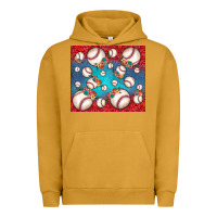 Pigment Peanut Butter baseball paisley and jean pattern Urban Hoodie - JahusDesignShop