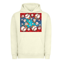 Pigment Pistachio baseball paisley and jean pattern Urban Hoodie - JahusDesignShop