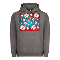 Pigment Tornado baseball paisley and jean pattern Urban Hoodie - JahusDesignShop