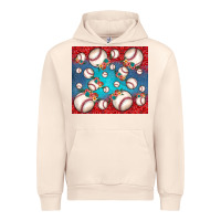 Sandshell baseball paisley and jean pattern Urban Hoodie - JahusDesignShop