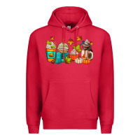 Cardinal fall coffee cups Premium Hoodie - AdoDesignShop
