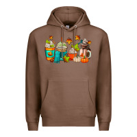 Chestnut fall coffee cups Premium Hoodie - AdoDesignShop