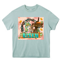 Arona Easter Day He is risen 20oz skinny Heavy Core Tee - LillyAllenDesigns