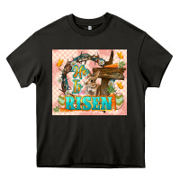 Asphalt Easter Day He is risen 20oz skinny Heavy Core Tee - LillyAllenDesigns