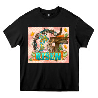 Black Easter Day He is risen 20oz skinny Heavy Core Tee - LillyAllenDesigns