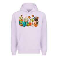 Lilac fall coffee cups Premium Hoodie - AdoDesignShop