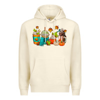 Sandshell fall coffee cups Premium Hoodie - AdoDesignShop