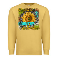 Raised On Country And Sunshine Premium Sweatshirt | Teevron