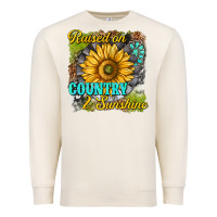 Sandshell raised on country and sunshine Premium Sweatshirt - texasbilliewilder