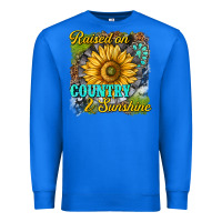 True Royal raised on country and sunshine Premium Sweatshirt - texasbilliewilder
