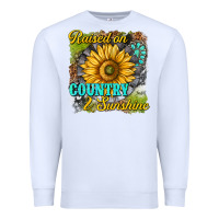 White raised on country and sunshine Premium Sweatshirt - texasbilliewilder