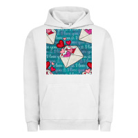 Pigment Lunar Rock valentines day envelope with hearts Urban Hoodie - BundleAndBundleShop