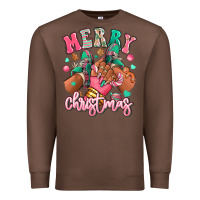 Chestnut pink merry christmas black girl sneakers Premium Sweatshirt - RanaPortraitStore