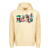 Pina Colada cat  coffee cup Premium Hoodie - AdoDesignShop