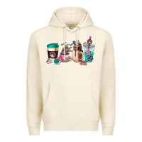 Tofu cat  coffee cup Premium Hoodie - AdoDesignShop