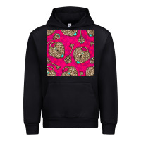 Black valentines day lock and key seamless pattern Urban Hoodie - BundleAndBundleShop