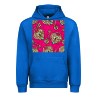 Cobalt valentines day lock and key seamless pattern Urban Hoodie - BundleAndBundleShop