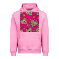 Fuchsia Pink valentines day lock and key seamless pattern Urban Hoodie - BundleAndBundleShop