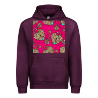 Mauve Wine valentines day lock and key seamless pattern Urban Hoodie - BundleAndBundleShop