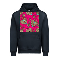 Navy valentines day lock and key seamless pattern Urban Hoodie - BundleAndBundleShop