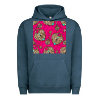 Pigment Midnight Navy valentines day lock and key seamless pattern Urban Hoodie - BundleAndBundleShop