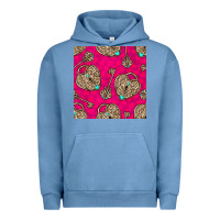 Pigment Pebble Blue valentines day lock and key seamless pattern Urban Hoodie - BundleAndBundleShop