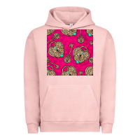 Pigment Salmon valentines day lock and key seamless pattern Urban Hoodie - BundleAndBundleShop