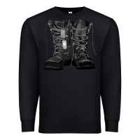 Black soldier boots Premium Sweatshirt - RanaPortraitStore