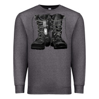 Charcoal Heather soldier boots Premium Sweatshirt - RanaPortraitStore