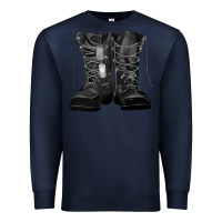 Navy soldier boots Premium Sweatshirt - RanaPortraitStore