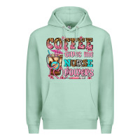 Seafoam coffee gives me nurse power Premium Hoodie - AdoDesignShop