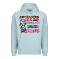 Blue Mist coffee gives me nurse power Premium Hoodie - AdoDesignShop
