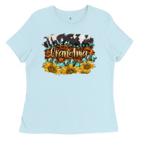 Baby Blue western grandma Ladies Tee - BarkalooDesign