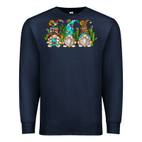 Navy cactus gnomes Premium Sweatshirt - Zillion Design Studio