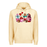 Pina Colada valentines day roses coffee cups Premium Hoodie - AdoDesignShop