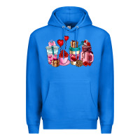 True Royal valentines day roses coffee cups Premium Hoodie - AdoDesignShop