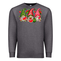 Charcoal Heather watermelon gnomes Premium Sweatshirt - Zillion Design Studio