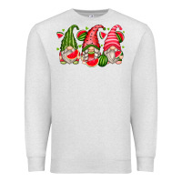 Oatmeal Heather watermelon gnomes Premium Sweatshirt - Zillion Design Studio