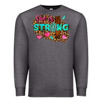 Charcoal Heather she is strong Premium Sweatshirt - texasbilliewilder
