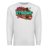 Oatmeal Heather she is strong Premium Sweatshirt - texasbilliewilder