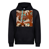 Black football leopard gemstone seamless pattern Urban Hoodie - JahusDesignShop