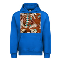 Cobalt football leopard gemstone seamless pattern Urban Hoodie - JahusDesignShop