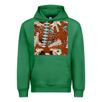 Emerald football leopard gemstone seamless pattern Urban Hoodie - JahusDesignShop