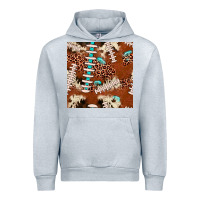 Heather Grey football leopard gemstone seamless pattern Urban Hoodie - JahusDesignShop